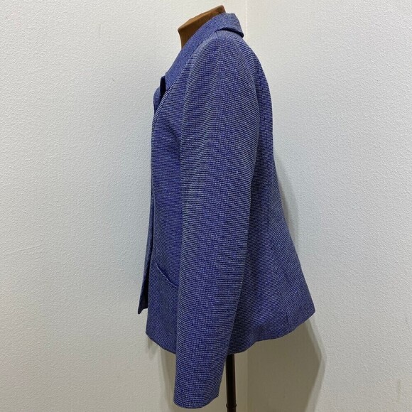 Pendleton Classic Womens Suit Jacket Blazer Blue Wool Blend Fully Lined Size 14 - Picture 5 of 8